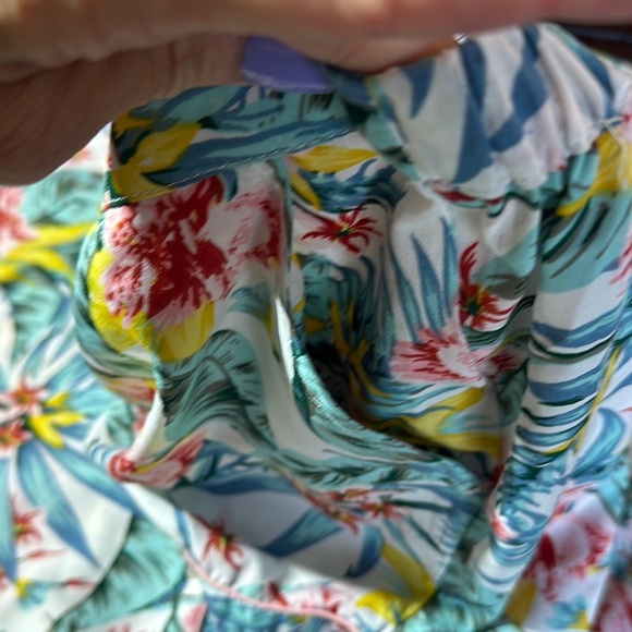 Cynthia Rowley Tropical Floral Pajama Set - Pink, Green, Yellow - Picture 8 of 16